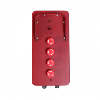 J&R Industrial outdoor Intercom, 4 Buttons,  JR316-4B-4G, Orange,