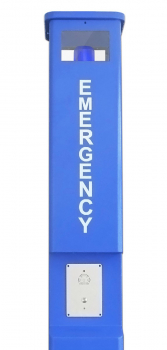 Preview: J&R JR321-SC-SP-4G Notruftelefon, 1 Taste, LED-Lampe, Blau, Solarpanel