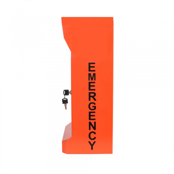 J&R JR330-SC-4G Emergency Telephone, 1 Button, Autodial-Phone, Security Locker, Orange