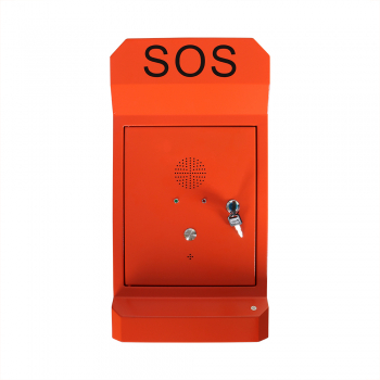 J&R JR330-SC-4G Emergency Telephone, 1 Button, Autodial-Phone, Security Locker, Orange