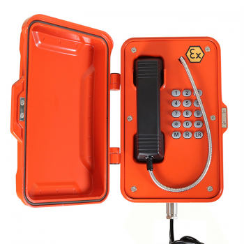 J&R JREX106-A01-SIP EX-Telephone, Keypad, Orange, protection door