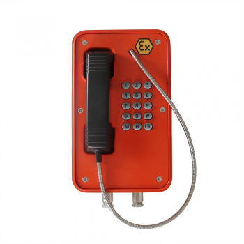 J&R Explosion Proof Telephone, keypad JREX106-A03-Analog, Orange,