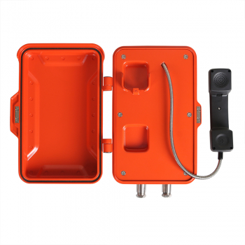 Preview: J&R JREX106-A01-CB-Analog EX-Telefon, CB ohne Tastenfeld, Orange, Schutztür