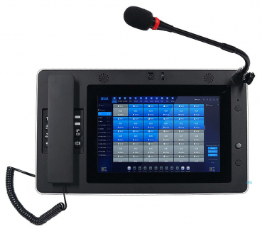 J&R JR-DS-02 IP-Dispatching-Konsole / Hauptstation, 10,1"-Touchscreen, eingebaute 200W-Kamera