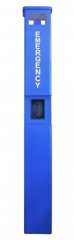 Preview: J&R JR321-SC-4G Notrufsäule, Notruftelefon, 1 Taste, LED-Lampe, Blau