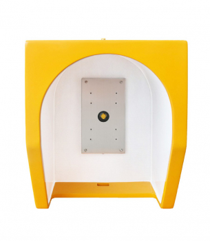 J&R JR-TH-01-OC Telefon-Schallschutzhaube, SMC / GFK, -25 dB, Gelb