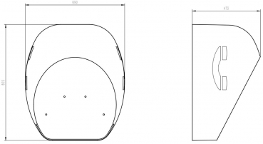 Preview: J&R JR-TH-02 Telefon-Schallschutzhaube, SMC / GFK, -15 dB, Gelb