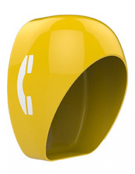 J&R JR-TH-02 Telefon-Schallschutzhaube, SMC / GFK, -15 dB, Gelb