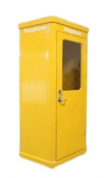 Preview: J&R JR-TH-03A Telefonzelle, Schallschutzkabine, Lampe, robuste Metallkonstruktion