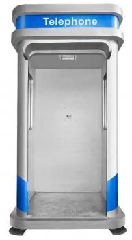 Preview: J&R JR-TH-03 Telefonzelle, Schallschutzkabine, -18 dB, Lampe, robuste Metallkonstruktion