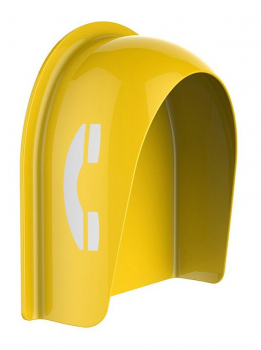 J&R JR-TH-04 Telefon-Schallschutzhaube, SMC / GFK, -13 dB, Gelb