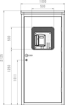 Preview: J&R JR-TH-08 Telefonzelle, Schallschutzkabine, -35 dB, Lampe, robuste GFK Konstruktion