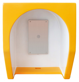 J&R JR-TH-12 Telefon-Schallschutzhaube, SMC / GFK, -25 dB, Gelb