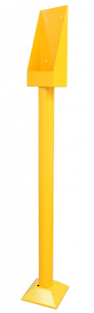 J&R JR-TP-01 Stand-Notrufsäule für Außenbereiche, Gelb, 1600 x 188 x 200 mm