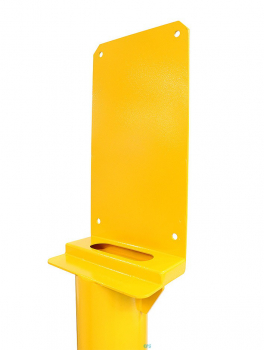 Preview: J&R JR-TP-02 Stand-Notrufsäule für Außenbereiche, Gelb, 1600 x 200 x 200 mm
