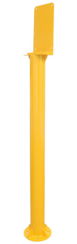 J&R JR-TP-02 Stand-Notrufsäule für Außenbereiche, Gelb, 1600 x 200 x 200 mm