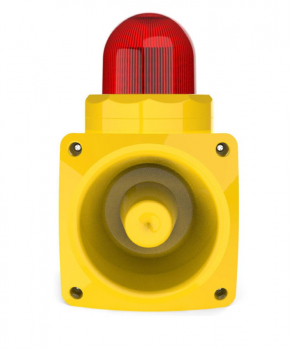 Preview: J&R JR-WL-02 Akustisch-Optischer Signalgeber, Warnleuchte mit Sirene 10W, 100dB, IP65