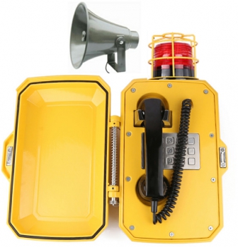 Joiwo Weatherproof Analog Telephone with loudspeaker and flashlight JWAT307