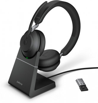 Jabra Evolve2 65 Link380a UC Stereo Stand Black 26599-989-989