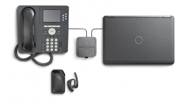 Plantronics MDA220 USB SmartSwitch für USB Headsets mit Festnetz/PC 207414-03