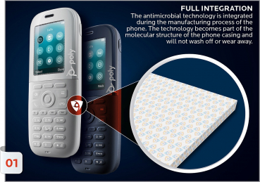 Poly Rove 40 DECT Phone Handset EMEA INTL 84H77AA#ABB, 2200-86810-101