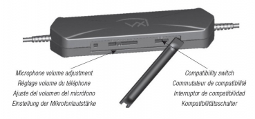 Preview: VXI OmniCord G Jabra QD/RJ9 Anschlußkabel mit Verstärker für Cisco Avaya 203366