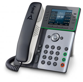Poly Edge E350 IP Phone, PoE 82M89AA, 2200-87010-025