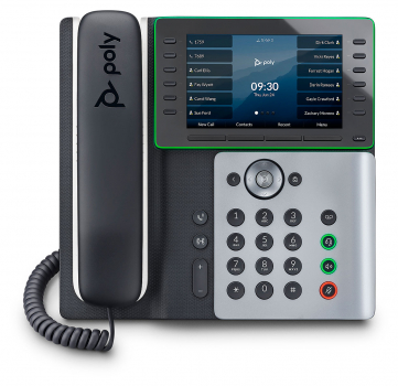 Poly Edge E500 IP Phone, PoE 82M94AA, 2200-87855-025