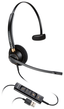 Poly EncorePro 515 Microsoft Teams Monoaural with USB-A Headset 783R1AA, 218272-01