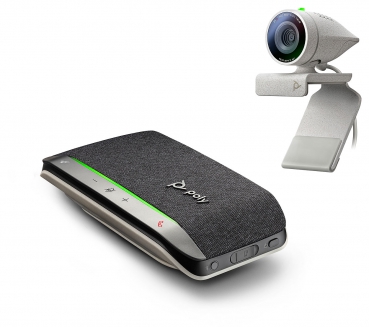 Poly Studio P5 Webcam & Poly Sync 20+ Speakerphone, Bundle P5 1080p Kamera & Sync 20 Speakerphone, USB Dongle 2200-87150-025