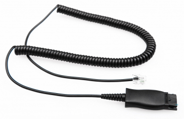 VT QD-HIS Cable (01), Coiled PVC, Length 3 meter, for Avaya 16XX/96XX IP phones VT-QD10039