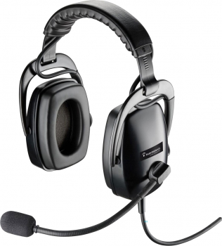 Poly SHR 2083-01 Robustes Binaural Lärmschutz Headset mit QD 8K7C7AA#AC3, 92083-01