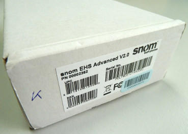 Snom Headset Adapter EHS for the control of wireless headsets for snom 320, snom 370, snom 82x, snom 870, SNOM 7xx 2362