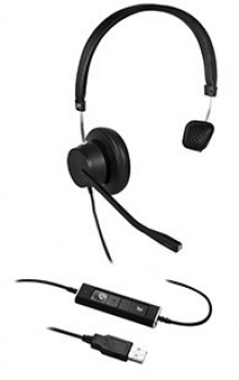 VT X140 ENCx2 USB(04) Flex-Boom Standard, Mono USB Headset with Inline function X140-96-00