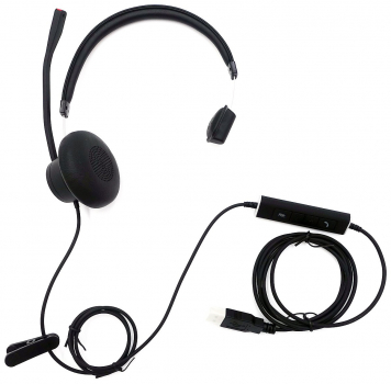 Preview: VT X140 ENCx2 USB(04) Flex-Boom Standard, Mono USB Headset with Inline function X140-96-00