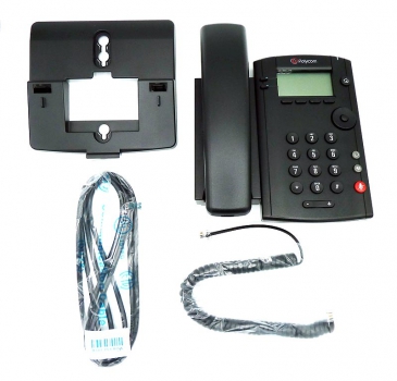 Polycom VVX 101 1-line Desktop Phone with single 10-100 Ethernet Port PoE wo PSU