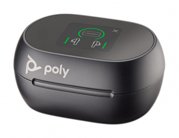 Poly Voyager Free 60+ UC schwarzes Touchscreen-Ladegehäuse für BT700 USB-C Adapter 8L586AA, 221225-03