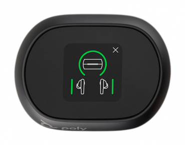 Preview: Poly Voyager Free 60+ UC schwarzes Touchscreen-Ladegehäuse für BT700 USB-A Adapter 8L584AA, 221225-01