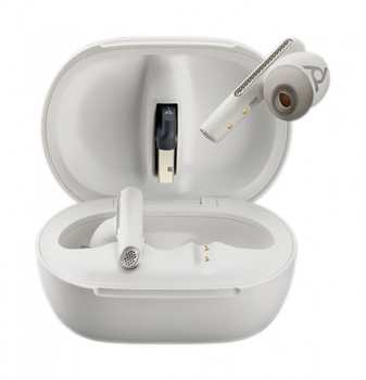 Poly Voyager Free 60+ UC M White Sand Ohrstöpsel +BT700 USB-A Adapter +Touchscreen Lade-Case 7Y8G7AA, 216755-01