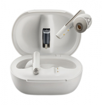 Poly Voyager Free 60+ UC White Sand Ohrstöpsel +BT700 USB-C Adapter +Touchscreen Lade-Case 7Y8G6AA, 216754-02