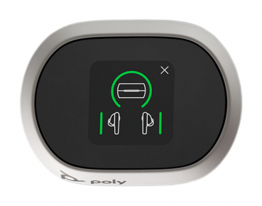 Preview: Poly Voyager Free 60+ UC weißes Touchscreen-Ladegehäuse für BT700 USB-A Adapter 8L587AA, 221225-02
