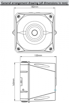 FHF Sounder X10 Maxi 10-60 VDC dark grey body 21533813