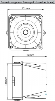 FHF Sounder X10 Midi 10-60 VDC dark grey body 21532813