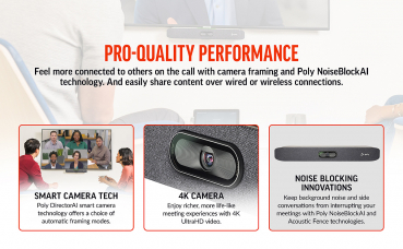 Preview: Poly Studio X30 All-In-One Video Bar EMEA INTL 83Z45AA#ABB, 2200-85980-101