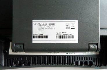ATM Touch screen 12" dunkelgrau Tradeboard ATM-123-000-0-C13-004 Refurbished