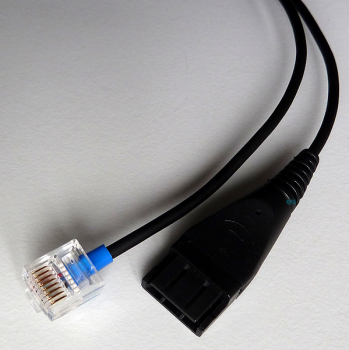 Preview: AxTel Spiralkabel 0,5-2 m. QD RJ45 Unify/Siemens OpenStage OpenScape AXC-0145