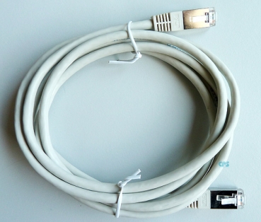 CAT 5e SFTP LAN cable Patch cable 2xRJ-45 gray 2m NEW
