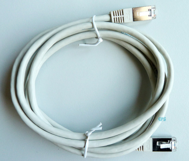 LAN-Kabel CAT5e 2m SF-UTP Patchkabel 2xRJ-45 grau NEU