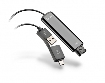 Poly DA75 Wideband QD to USB-Adapter USB-A & USB-C 218266-01