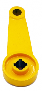 DUK Actuator lever for conveyor belt misalignment switch type LHR..., WITHOUT roller, coated yellow E5104